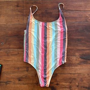 Rhythm. striped one piece bathing suit